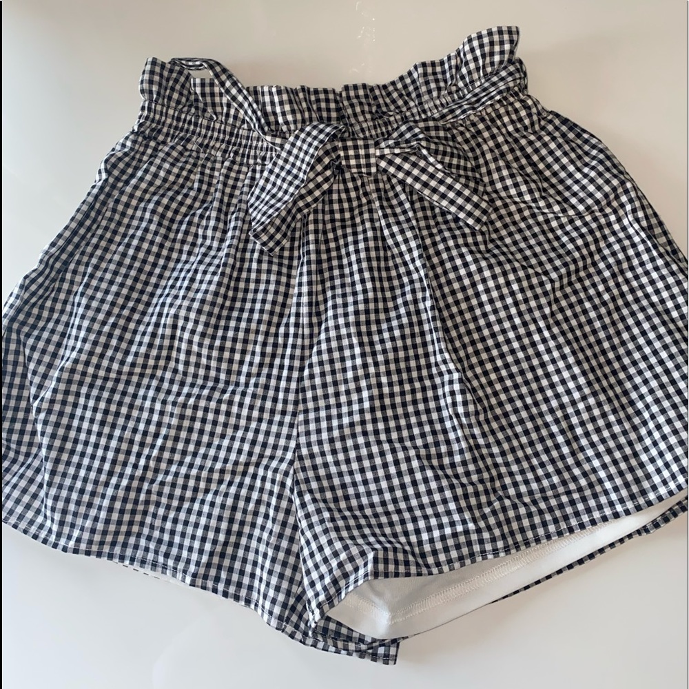Loose checker board shorts